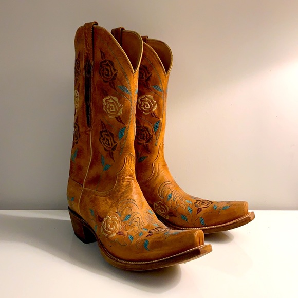 Women’s Hand Embroidered Lucchese Classic Size 8.5 US (39 EU) Cowboy Boots - Picture 2 of 12